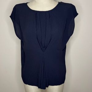 Massimo Dutti Navy Blue Blouse